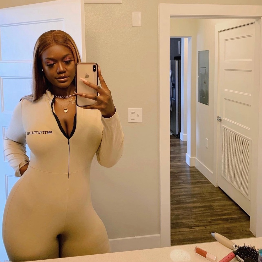 Tan One Piece JumpSuit